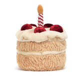 Jellycat - Peluche gâteau d'anniversaire - Amuseables Birthday Cake