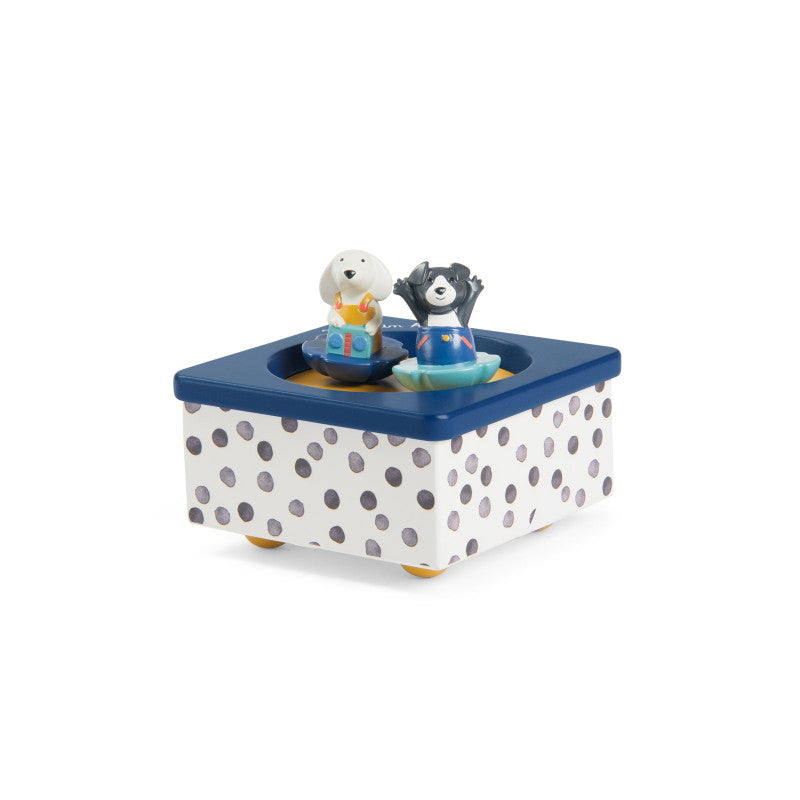 Boîte à musique Puce & Pilou avec figurines - Moulin Roty