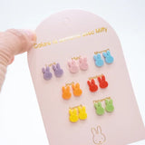 Carte 7 paires de Boucles d'oreilles - Miffy x Yuko B