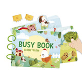 Busy book en carton - Français/Anglais - La ferme - Janod
