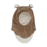 Cagoule velours Taupe - Rien que des bêtises