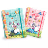 Diddl - Cahier A5 à spirale pailleté Rose Diddlina