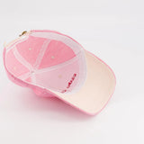 Casquette Drama Queen marinière rose - Chamaye
