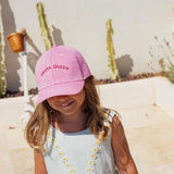 Casquette Drama Queen marinière rose - Chamaye