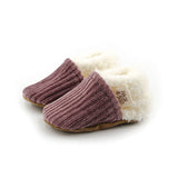 Chaussons velours parme - Rien que des bêtises
