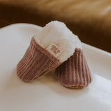 Chaussons velours parme - Rien que des bêtises