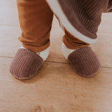 Chaussons velours parme - Rien que des bêtises