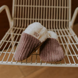 Chaussons velours parme - Rien que des bêtises