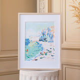 Coffret peinture au numéro - La plage et la falaise d'Amont - Claude Monet - La petite épicerie