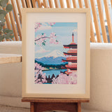Coffret peinture au numéro - Mont Fuji - La petite épicerie
