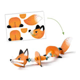 Enfilage fil chenille - Animaux mignons - Djeco