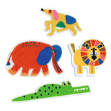 60 gommettes en feutrine - Des animaux partout - Djeco