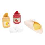Dinette en bois - Grille pain et accessoires - Mamie Soleil - Janod
