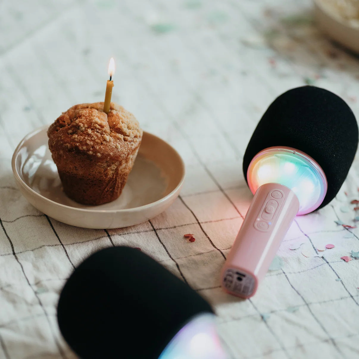 Micro KIDYMIC rose Kidywolf et gâteau d’anniversaire