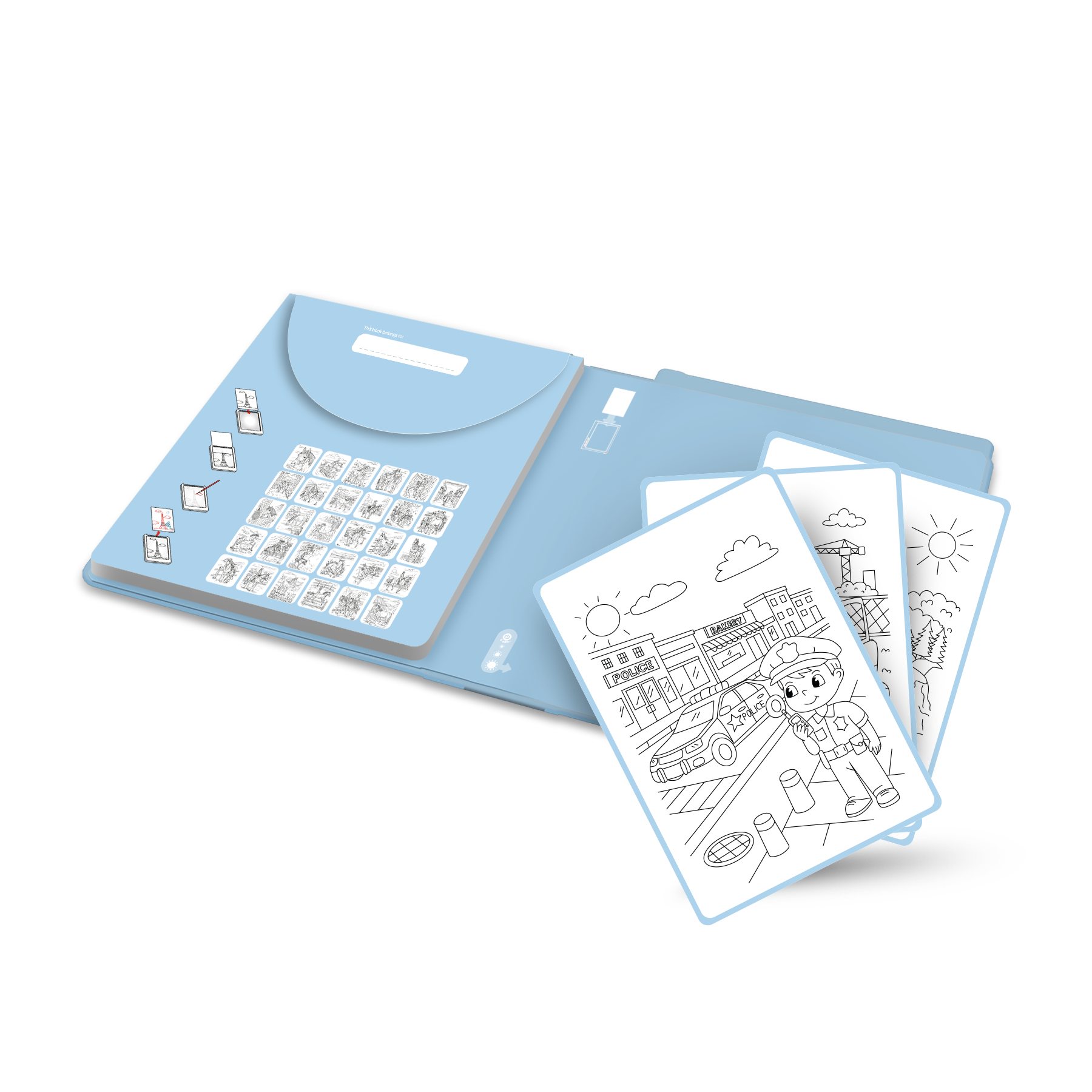 Recharge de dessins Kidydraw Pad heros du quotidien - vue 3