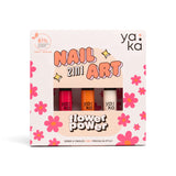 Kit Nail art vernis à ongles 2 en 1 - Flower power - Yaka