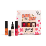 Kit Nail art vernis à ongles 2 en 1 - Flower power - Yaka