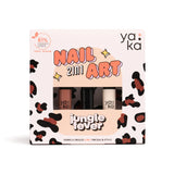 Kit Nail art vernis à ongles 2 en 1 - Jungle Fever - Yaka