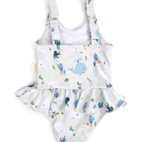 Maillot de bain Eva 1 pièce à volant – Les contes de Christian la Baleine - Filibabba