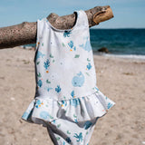 Maillot de bain Eva 1 pièce à volant – Les contes de Christian la Baleine - Filibabba