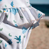 Maillot de bain Eva 1 pièce à volant – Les contes de Christian la Baleine - Filibabba