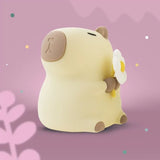 Veilleuse rechargeable Capybara fleur - Mary's