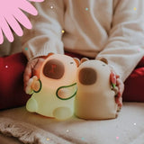 Veilleuse rechargeable Capybara fleur - Mary's