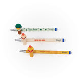 Set de 3 stylos effaçables Bo-Bo - Poule, coq et canard - Mr Wonderful