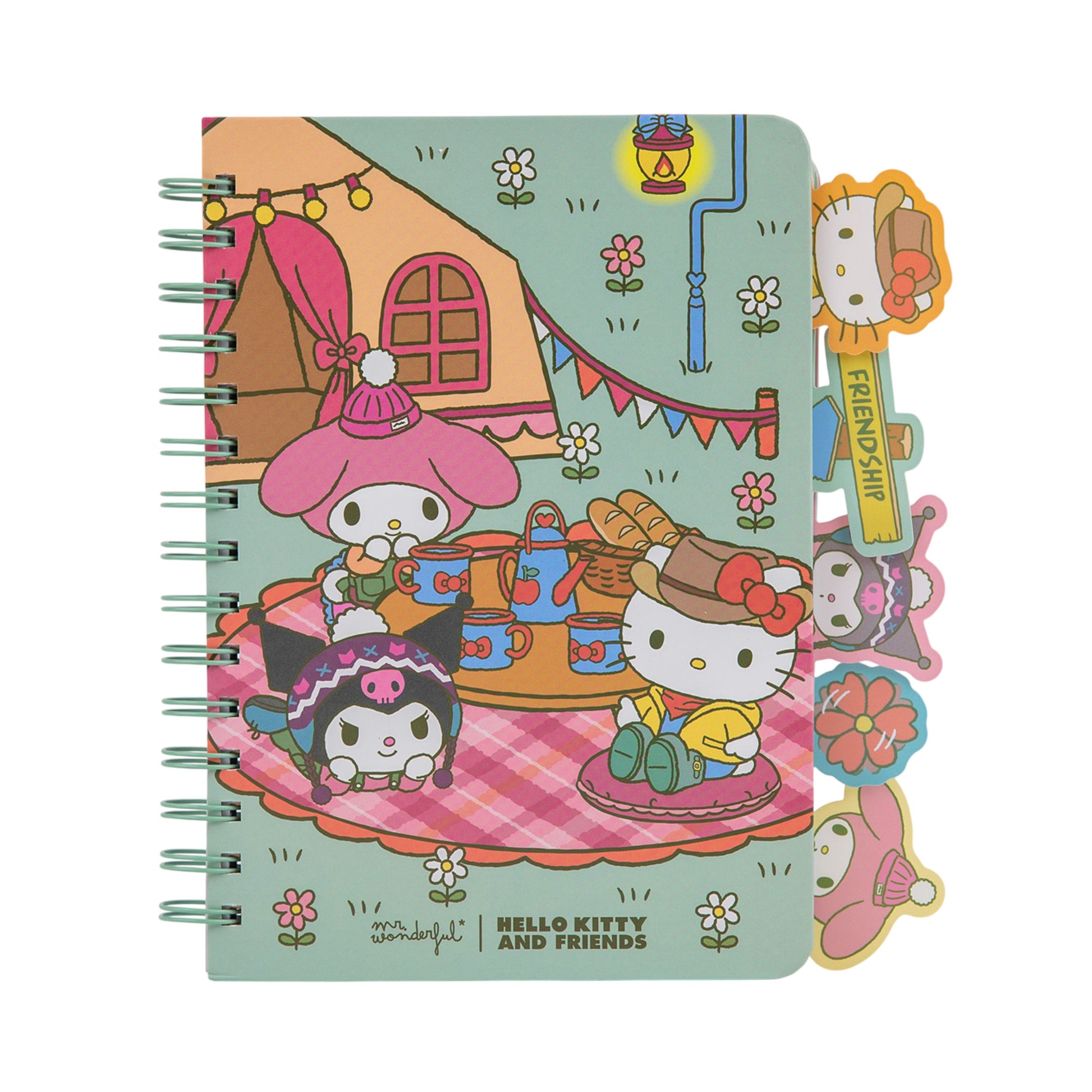 Carnet A5 à intercalaires Hello Kitty & Friends Camping - vue principale