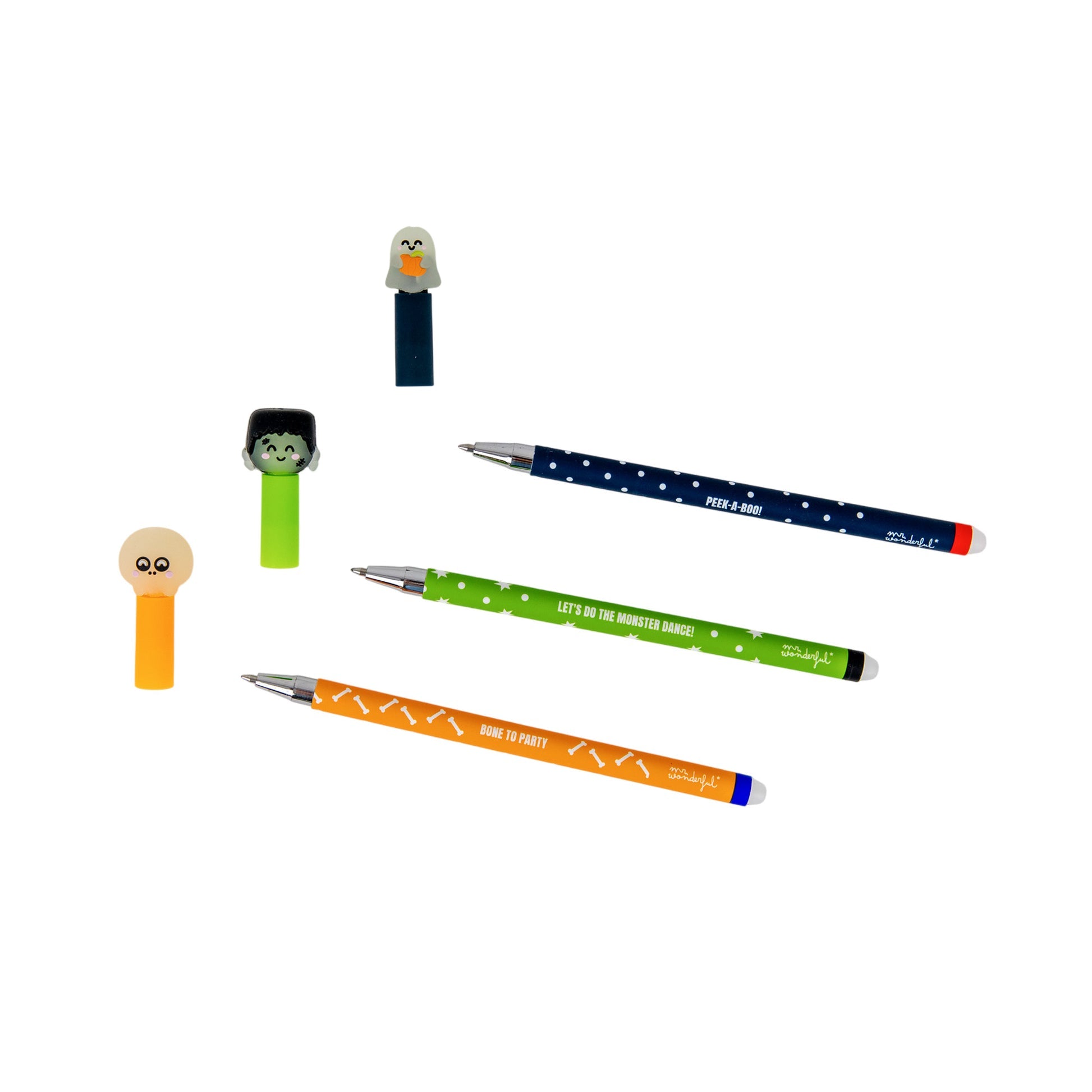 Set de 3 stylos effaçables Bo-Bo Glow in the Dark - autre vue du produit