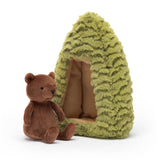 Peluche ours & son buisson - Forest fauna bear - Jellycat
