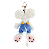 Porte clés peluche Diddl salopette bleue 10 cm - Diddl