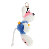 Porte clés peluche Diddl salopette bleue 10 cm - Diddl