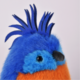 Peluche Perroquet bleu royal - Les Cui-Cui Paradis - Histoire D’ours
