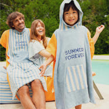 Poncho éponge Summer Forever Bleu - Chamaye