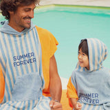 Poncho éponge Summer Forever Bleu - Chamaye