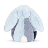 Lapin Bashful bleu Patchwork - Puddlesea Bunny Original - Jellycat