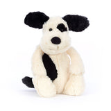 Peluche chiot noir & blanc - Bashful Black & Cream Puppy - Jellycat