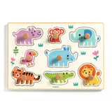 Puzzle - Encastrement en bois - Hippo'n'co - Djeco