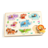 Puzzle - Encastrement en bois - Hippo'n'co - Djeco