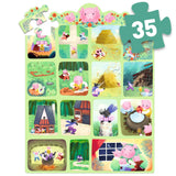 Puzzle 35 pièces - Les 3 petits cochons - Djeco