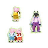 Puzzle 35 pièces - Les 3 petits cochons - Djeco