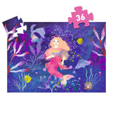 Puzzle silhouette - Ella la sirène - 36 pièces - Djeco
