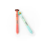 Set de 2 stylos effaçables - Bo-bo Click - Coeur bandit & Avocat - Mr Wonderful