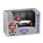 Crazy Motors Silver Super Speed Djeco avec son emballage