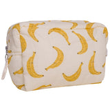 Trousse de toilette gaze de coton (doublée coton enduit) - bananes - BB&CO