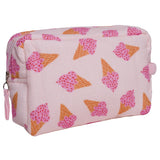 Trousse de toilette gaze de coton (doublée coton enduit) - cornets de glace - BB&CO